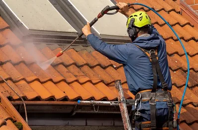 Démoussage et hydrofuge de toiture à Mirefleurs